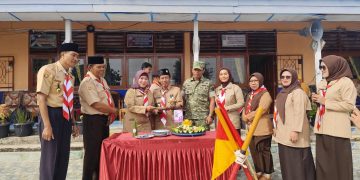 Camat SDL Jadi Inspektur Upacara Hari Pramuka 2026, Tekankan Peran Pramuka Dukung Ketahanan Pangan