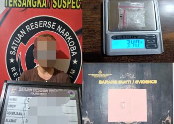 Diduga Edarkan Sabu di Muara Enim, Seorang IRT Diamankan Satresnarkoba Polres Muara Enim