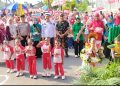 DANRAMIL TANJUNG ENIM APRESIASI SEMARAK PAWAI SAMBUT HUT RI KE-81 DI LAWANG KIDUL