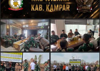 Dalam KKL Wilhan dan Binsat, Pasis Dikreg Seskoad LXVIII Kaji Kesiapan Penanganan dan Mitigasi Karhutla di Kampar
