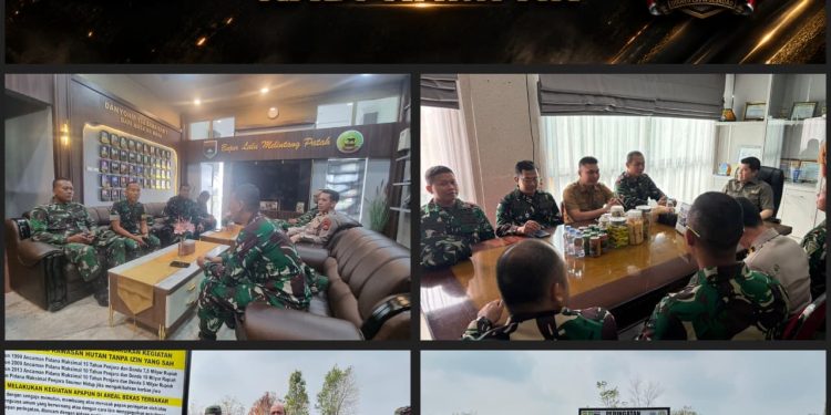 Dalam KKL Wilhan dan Binsat, Pasis Dikreg Seskoad LXVIII Kaji Kesiapan Penanganan dan Mitigasi Karhutla di Kampar