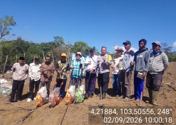 Polres Muara Enim Dorong Ketahanan Pangan, Desa Segamit Tanam Jagung Seluas 1 Hektare