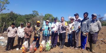 Polres Muara Enim Dorong Ketahanan Pangan, Desa Segamit Tanam Jagung Seluas 1 Hektare