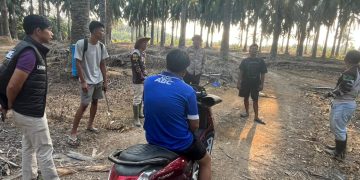 Deteksi Hotspot, Polsek Gunung Megang Gerak Cepat Cek Titik Api di Bangun Sari