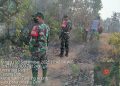 Gerak Cepat Koramil 404-05/Tanjung Enim Padamkan Karhutla di Lesung Batu