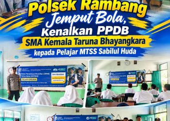 Polsek Rambang Jemput Bola, Kenalkan PPDB SMA Kemala Taruna Bhayangkara kepada Pelajar MTSS Sabilul Huda
