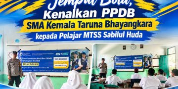 Polsek Rambang Jemput Bola, Kenalkan PPDB SMA Kemala Taruna Bhayangkara kepada Pelajar MTSS Sabilul Huda